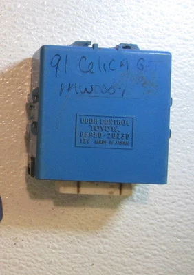 DOOR CONTROL COMPUTER RELAY FUSE UNIT BLUE BOX ECM PANEL 90 91 92 93 CELICA GT  - Image 1 of 3