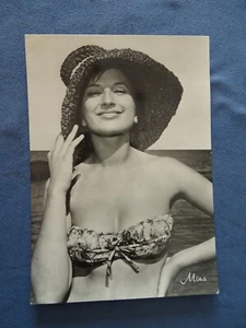 FOTOCARTOLINA ORIGINALE-MINA-ANNI '60 - Picture 1 of 2