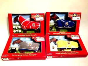 NEW 4 assorted Paradise Ranch Toy Horse blanket Sets to fit Breyer Horse (A134) - Picture 1 of 2