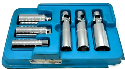 🇺🇸 Cornwell Tools DEEP Spark Plug Swivel Universal Socket Set Lot Tray Wobble - Image 1 of 4