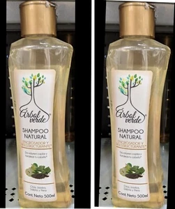 2X ARBOL VERDE SHAMPOO NATURAL - 2 Shampoos 500ml ea - Picture 1 of 1