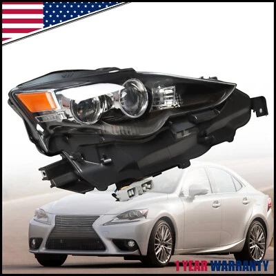 2014 年 2016 年雷克萨斯 IS250 IS200T IS300 IS350 右侧 LED 车头灯 — 第 1/4 张图片