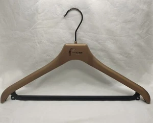 VTG Van Der Valk Motels Suit Coat Hanger 17" Plastic Bronze Hooks Rare 1958 - Picture 1 of 12