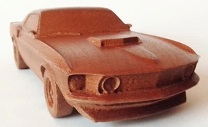 1:15 Mustang Boss 429 Wood Muscle Car Rare Model Scale Replica Others on Request - Picture 1 of 10