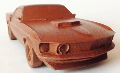 1:15 Mustang Boss 429 Wood Muscle Car Rare Model Scale Replica Others on Request - Image 1 of 4