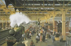 Railway Postcard GWR 6011 King James I Birmingham Snow Hill 1953 4-6-0 Loco - Picture 1 of 1