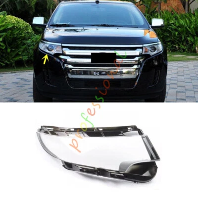 For Ford Edge 2011-2014 Right Side Headlight Clear Lens Cover Replace + Sealant - Image 1 of 4
