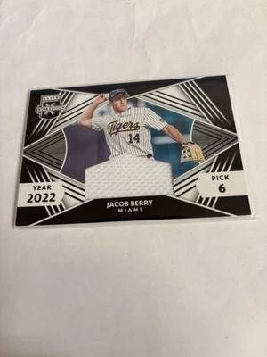 2022 Panini Elite Extra Edition - First Round Materials Jacob Berry #FRM-JB... - Image 1 of 2
