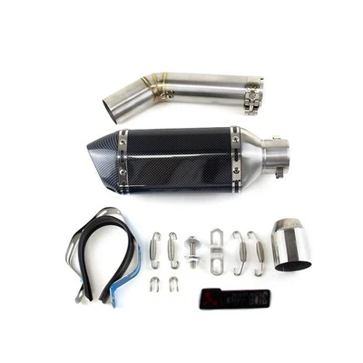 Deslizamento para Suzuki GSXR600 GSX-R 750 2006-07 sistema de exaustão 51mm silenciador tubo médio - Imagem 1 de 4