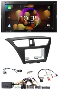 JVC DAB Lenkrad 2DIN Bluetooth USB Autoradio für Honda Civic ab 12 schwarz - Bild 1 von 12
