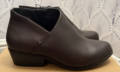 AEROSOLES Mujer Cuero Botines Negro Cierre Cremallera Talla 7.5 M Foto 1 de 3