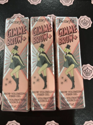 Benefit Gimme Brow+ Volumising Fibre Gel 5 Cool Black Brown 1g X 3 Sample = Full - Image 1 of 4