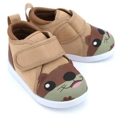 Zapatos para niños pequeños ikiki Otter Squeaky versión 2 | marrón Foto 1 de 4