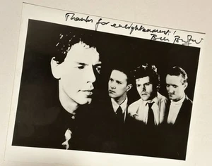 BILL BRUFORD's Earthworks Autographed B&W 8"x10" Publicity Photo 1990's VG - Picture 1 of 3