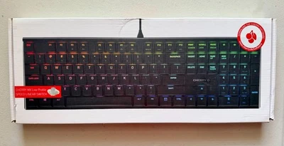 CHERRY MX 10.0N RGB Low Profile wired Keyboard - Speed Linear Switches - Sealed - Image 1 of 3