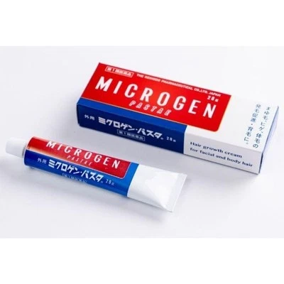 MICROGEN PASTAE 28g Body Hair Growth Cream eyebrows beards chest 2 Set Japan - Image 1 of 4