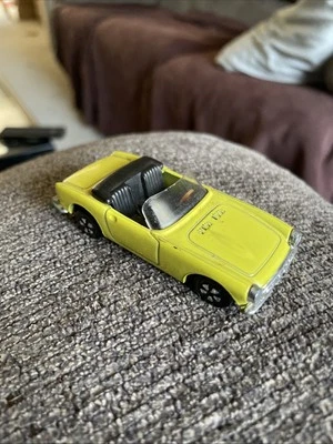 Playart Honda S800 - Hong Kong Die Cast Vintage Amarillo Ventana Intacta Años 70 Foto 1 de 4