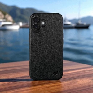 Cover for iPhone 16 Plus Premium Genuine Leather Case | Seamless Design - Picture 1 of 7