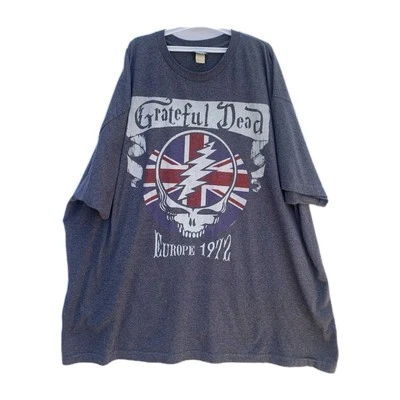 Camiseta Grateful Dead Europe 1972 Ripple Junction Reino Unido logotipo de calavera 3XL #60 Foto 1 de 4