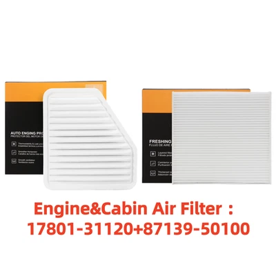 Combo Filtro de Aire Motor y Cabina APTO CAMRY VENZA Rav4 Vibe ES350 tC xB CALIDAD Foto 1 de 4