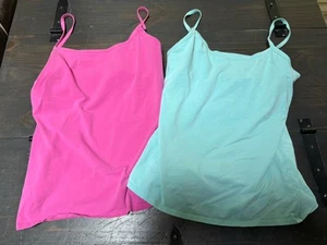 Victoria's Secret Bra Tops Tank Tops Size Medium Set of 2 Light Blue & Pink - Picture 1 of 6