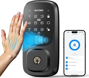 NUTOMO Palm Vein Smart Lock WiFi schlüsselloser Zugang Riegel Alexa Steuerung - Neu im Karton - Bild 1 von 9