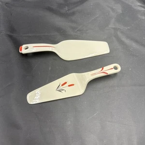 Universal Keramik SEARS & REHBOCK ROTER ROTER ROTER ROHRKOLBEN 8 3/4" DESSERT KUCHENHEBER - Bild 1 von 7