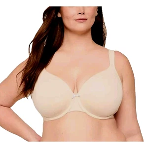 Sujetador Cacique Cobertura Completa 50D Beige Mezcla de Algodón Con Aros Ligeramente Forrado NUEVO NUEVO CON ETIQUETAS - Imagen 1 de 11