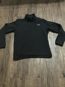 Patagonia Women's Better Sweater 1/4-Zip Fleece Black Size XL - Picture 1 of 11