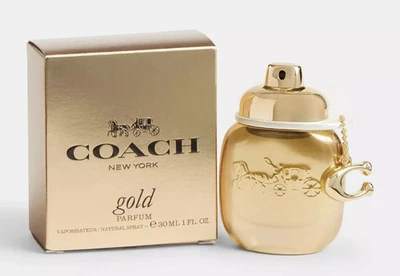 2025-COACH GOLD-WOMEN-EDP-SPRAY-1.0 盎司-30 ML-正品法国制造 — 第 1/4 张图片