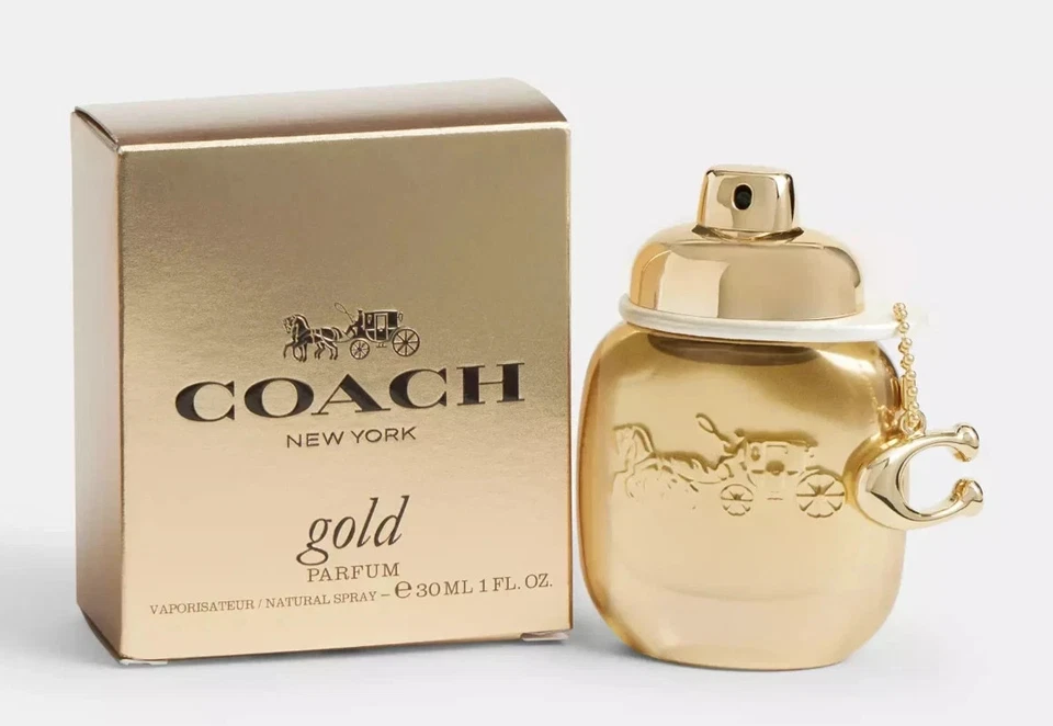 Coach Nyc Gold for Women 1 Oz Parfum Spray Box