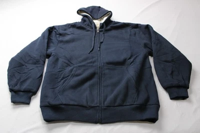 Sudadera con capucha Victory Outfitters para hombre suave bereber polar con cremallera NC3 azul marino talla 2XL NUEVA CON ETIQUETAS Foto 1 de 4