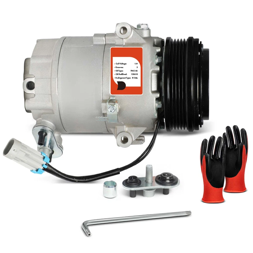 Compresor de aire acondicionado con polea de 5 ranuras para Chevy Tornado 2004-2010 Corsa 2003-2008 Foto 1 de 4
