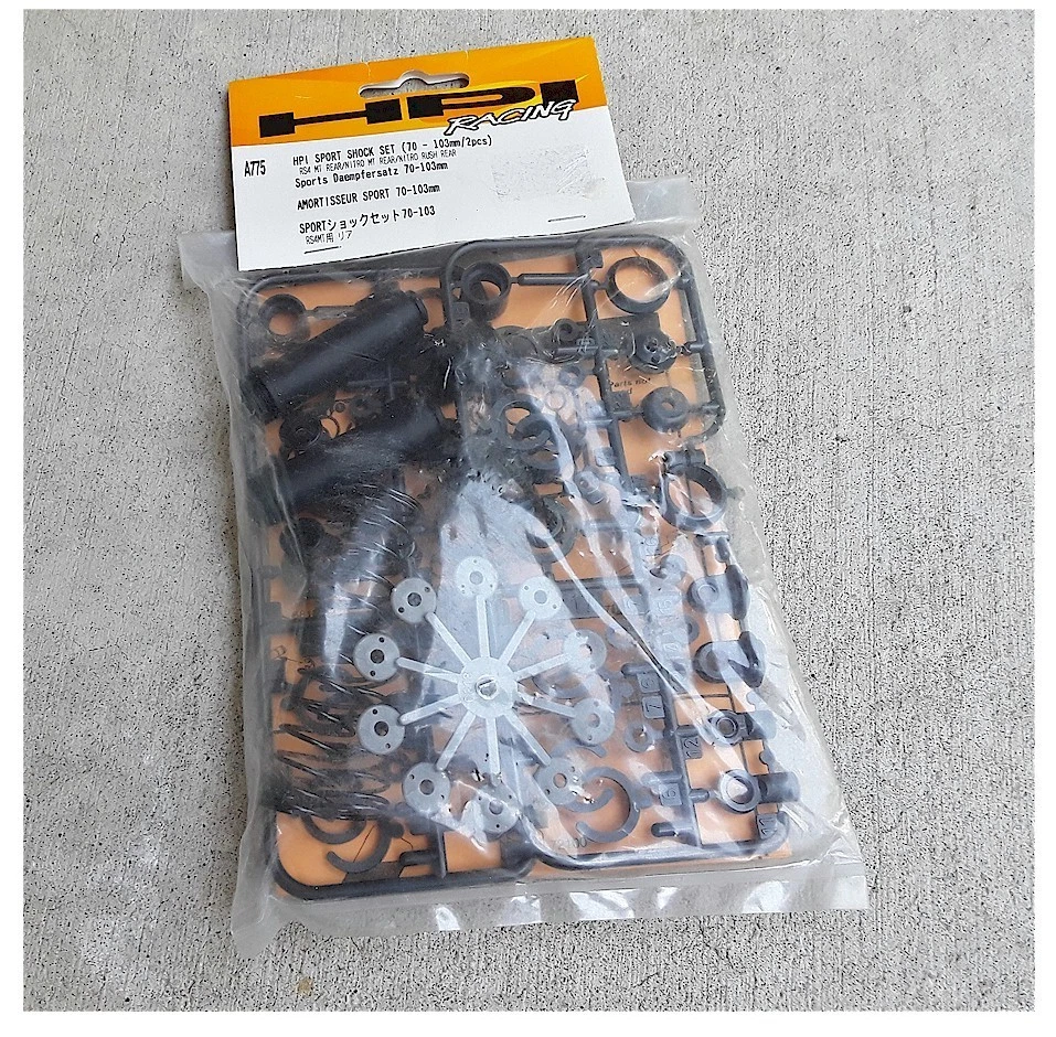 HPI A775 Rear Sport Shock Spare Parts 70-103mm/2pcs For RS4 MT, Nitro MT/Rush Foto 1 de 1