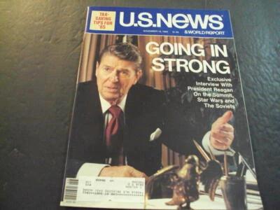 US News World Report Nov 18 1985 Going IN Strong, Reagan Interview ID:53927 - Image 1 of 3