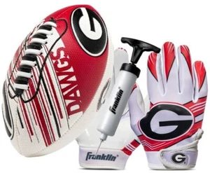 Georgia Bulldogs Kids NCAA Air Tech Mini Football & Gloves Set, Ages 4-9 - Picture 1 of 14