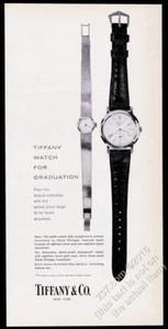 Reloj Patek Philippe 1961 para hombre y mujer foto Tiffany's anuncio impreso vintage - Imagen 1 de 1