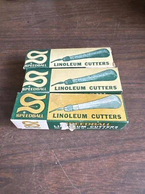 Vintage Speedball Linoleum Cutter No. 4131 - lot of 3 - Image 1 of 4