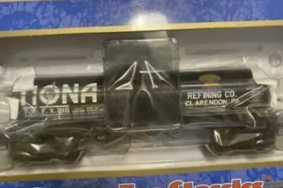 ATLAS O 3-RAIL TIONA REFINING CO (CLARENDON PENNSYLVANIA) 8,000 GALLON TANK CAR! - Image 1 of 3