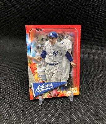2024 Topps Yogi Berra “AUTUMN TALES” /10 RED SSP No. AT-40 🍁 HALL OF FAME ⚾️ - Image 1 of 4