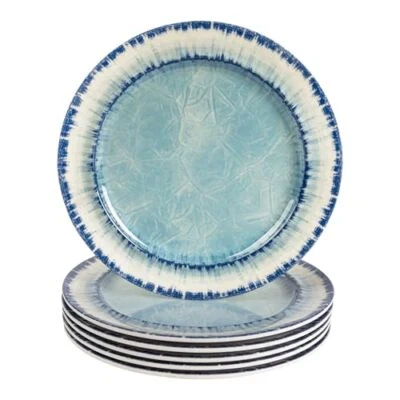 Juego de vajilla de melamina AELS de 12 piezas platos de cena colores surtidos, tamaños  Foto 1 de 4