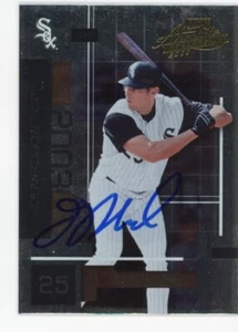 SIGNED BASEBALL CARD AUTO CHICAGO WHITE SOX JOE BORCHARD 2003 PLAYOFF #73 - Picture 1 of 1