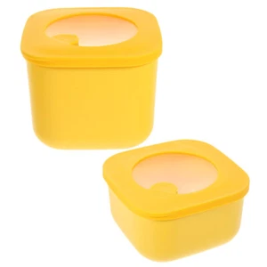 2pcs Sliced Cheese Containers Preservation Cheese Storage Boxes Reusable Cheese - Picture 1 of 12