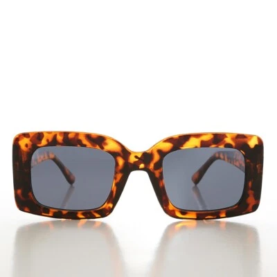 Óculos de sol bloco retangular quadrado tartaruga - Skylar - Imagem 1 de 3