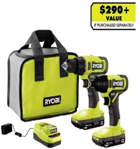 ONE+ 18V Cordless 2-Tool Combo Kit with Drill/Driver, Impact Driver, (2) 1.5 Ah  - Picture 1 of 7
