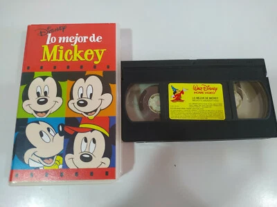 The Best Of MICKEY WALT DISNEY - VHS TAPE ESPAÑOL - Image 1 of 3