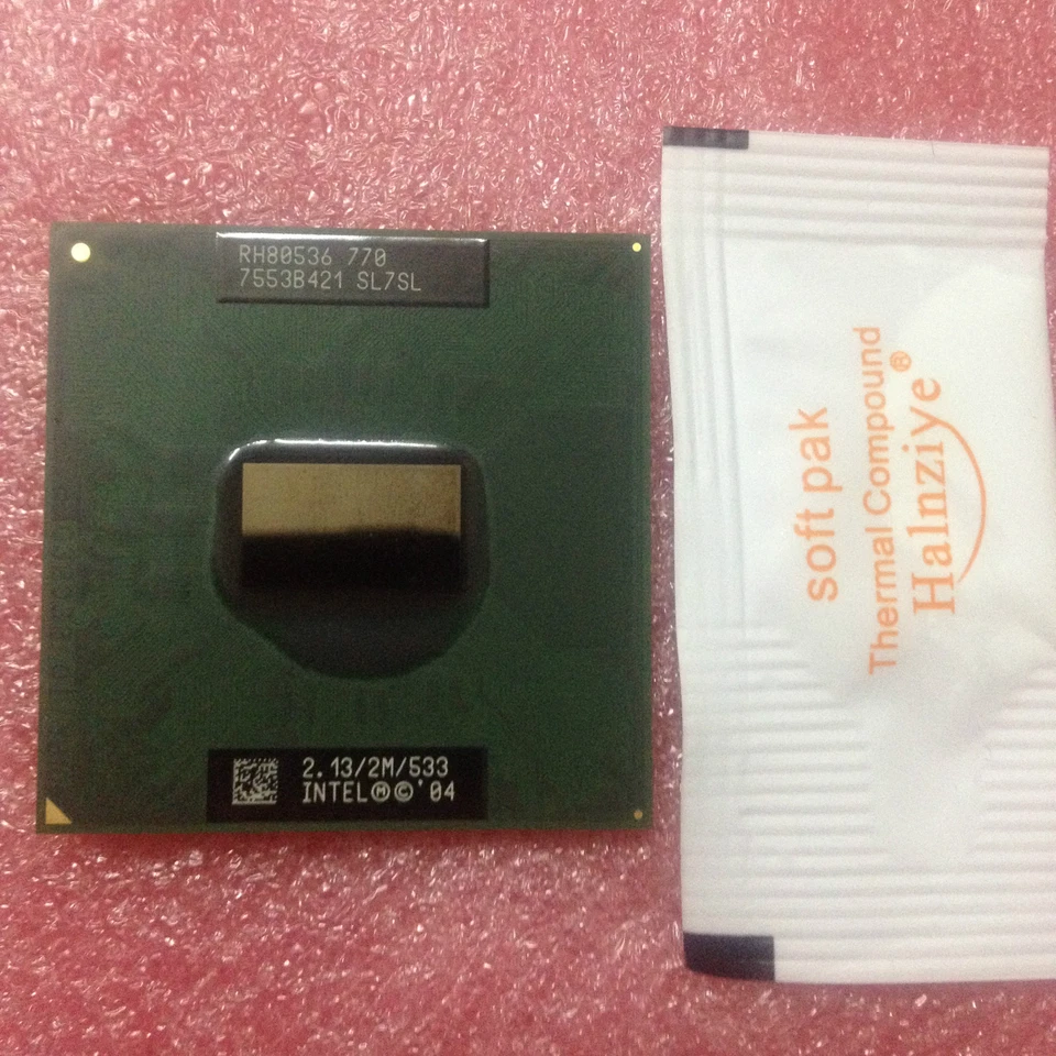 Intel Pentium M 770 SL7SL 2.13GHz 2M 533MHZ FSB SOCKET 479 Mobile CPU Processor - Image 1 of 2
