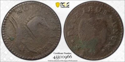 1786 PCGS VG Detail | NEW JERSEY - Colonial Copper 1 Cent Coin #39187A - Image 1 of 4