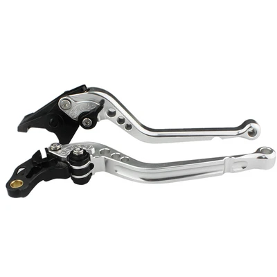 Palancas de embrague de freno CNC plateadas para Aprilia RS125 2006 2007 2008 2009 2010 largas Foto 1 de 4