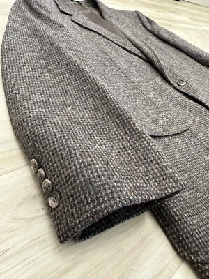 Abrigo Blazer Deportivo Imperial Haggar Para Hombres 44 100% Lana Pura Pata de Gallo Tweed Foto 1 de 4